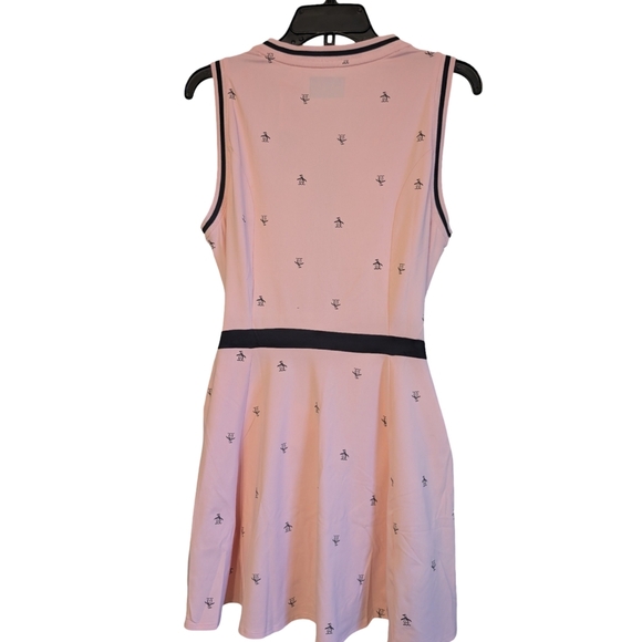 NWT Original Penguin Logo Tennis Dress Pink Sleeveless Athletic Size M - Picture 14 of 16